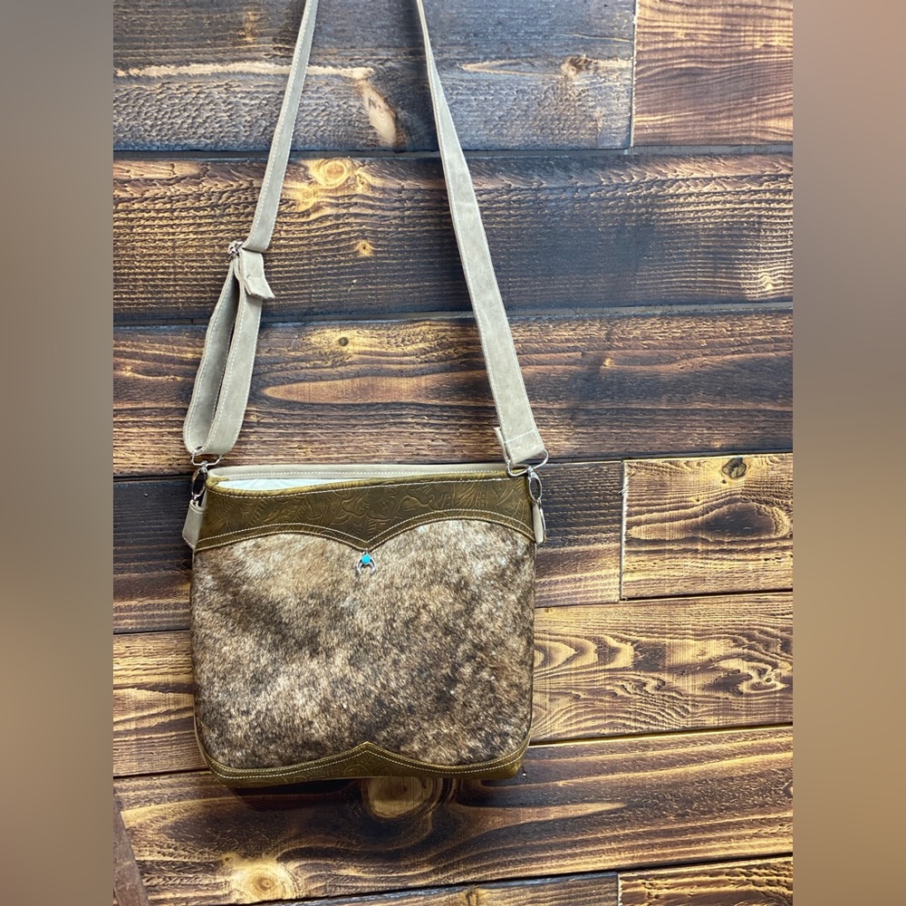 Cowhide purse